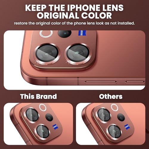 Image of FIRST MART Copper Camera Ring Guard Protector for Vivo V70 Elite and V70 | Tempered Glass with Metal Alloy Rings, HD Clear, Scratch Resistant, Case-Friendly | Pack of 1