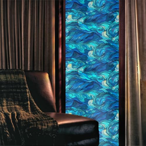 Vinilo decorativo ventana 15.7x118in Blue REDAMANCY miniatura 2