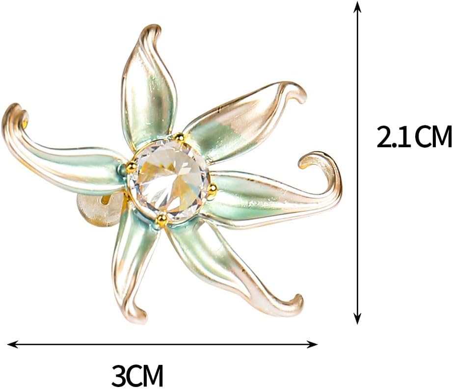 Colorful Enamel Small Flower Earrings.Elegant Floral Stud Earrings, Gold-Tone with Burgundy Enamel and Crystal Center,Gemstone Gold Earrings,Crystal Gem Drop Hypoallergenic Earrings.Thanksgiving gifts for family members - Image 3