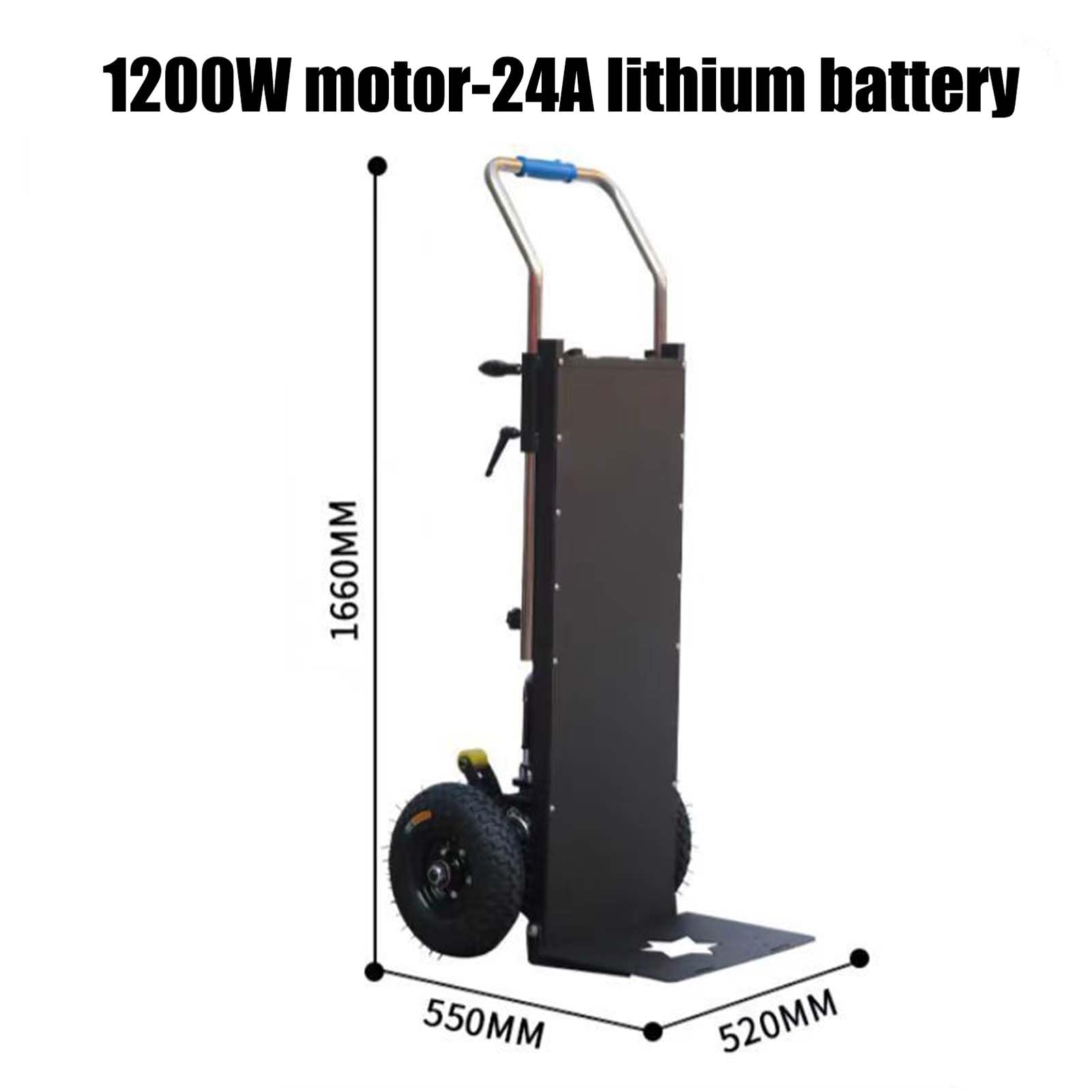 Generisch Elektrischer Treppensteigerwagen 1200 W 1500W Elektrischer Treppensteiger Sackkarren zum Bewegen von Hochleistungs Treppensteigern mit Einer Tragkraft von 400 kg