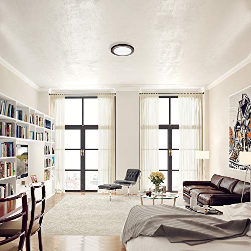 Youtob Led Ceiling Light Flush Mount With Adjustable 3 Colors, 15W 1500Lm Round Lighting Fixture For Kitchens, Closets, Hallways, Stairwells, Bedrooms(3000K/4000K/5000K Available) (Bronze) #TOP3