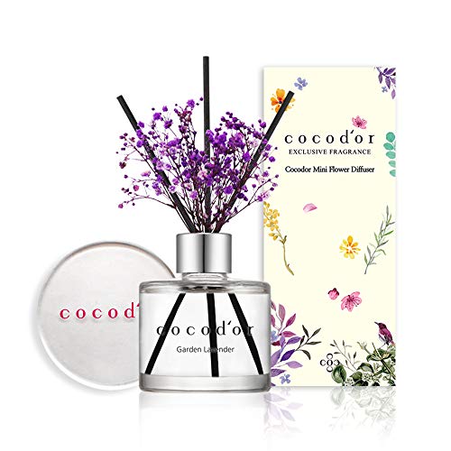 Cocod'or Mini Flower Home & Car Diffuser/Garden Lavender/1.6oz/Fragrance Decor for Cars Cubicles
