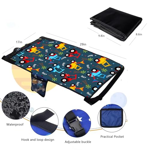 Toddler Airplane Bed, Airplane Seat Extender Travel Bed for Kids, Kids Airplane Travel Essentials, Must-Have Foot Rest for Flights, Portable & Cozy Airplane Bed for Toddlers, Truck