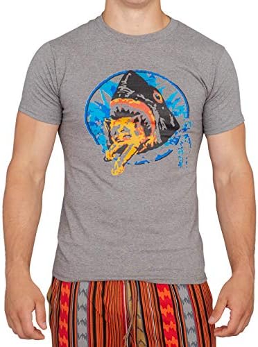 Pineapple Express Saul Silver Shark Eating Kitten Gray Adult T-Shirt Tee