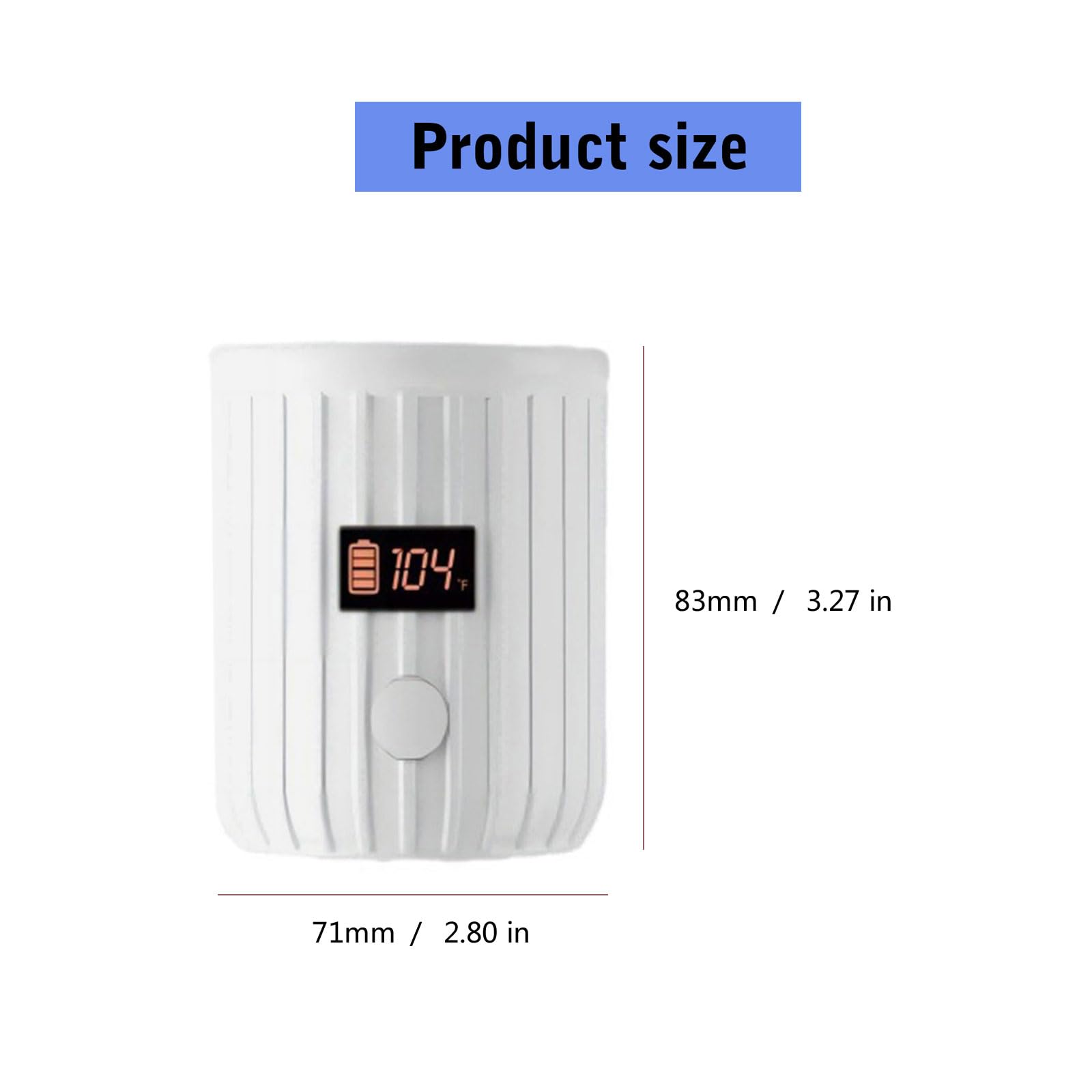 Chauffe-biberon portable pour les sorties de voyage Chauffage rapide avec conception intelligente anti-fuite