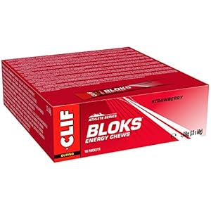 CLIF SHOT Bloks Strawberry Pack van 18 stuks de optimale aanvulling op prestatieverhogende sportvoeding