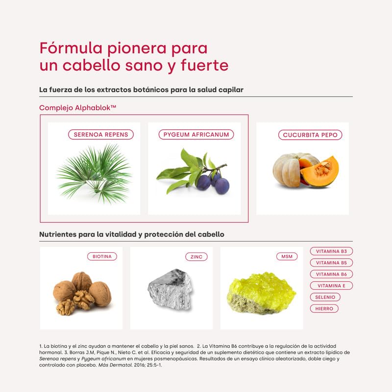 Complidermol® 5 Alfa PLUS Cápsulas | Fórmula pionera con Alphablok™ | Ayuda a prevenir la caída capilar | 60 cápsulas
