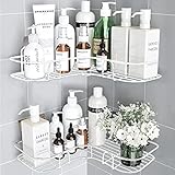 【Packungsinhalt】Bestellen Sie dieses Produkt, erhalten sie: 2 Badezimmerregale, Größe: 35 cm *27 cm * 6 cmin. 8 Klebehaken, Größe: 8 cm * 8 cm. Bestellen Sie jetzt, bekommen Sie 4 extra Mehrzweckhaken!