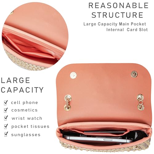 Image of Women's Evening Handbags Rhinestone Purse Crystal Evening Clutch for Women Formal
