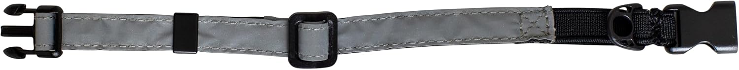 Reflective Silver Stretch Cat Collar – Escape-Safe Alternative to Breakaway | Adjustable, Soft, Comfortable, Elastic, Non Breakaway, High Visibility, Nighttime, Outdoor, Heavy Duty, ID, Bell compatible