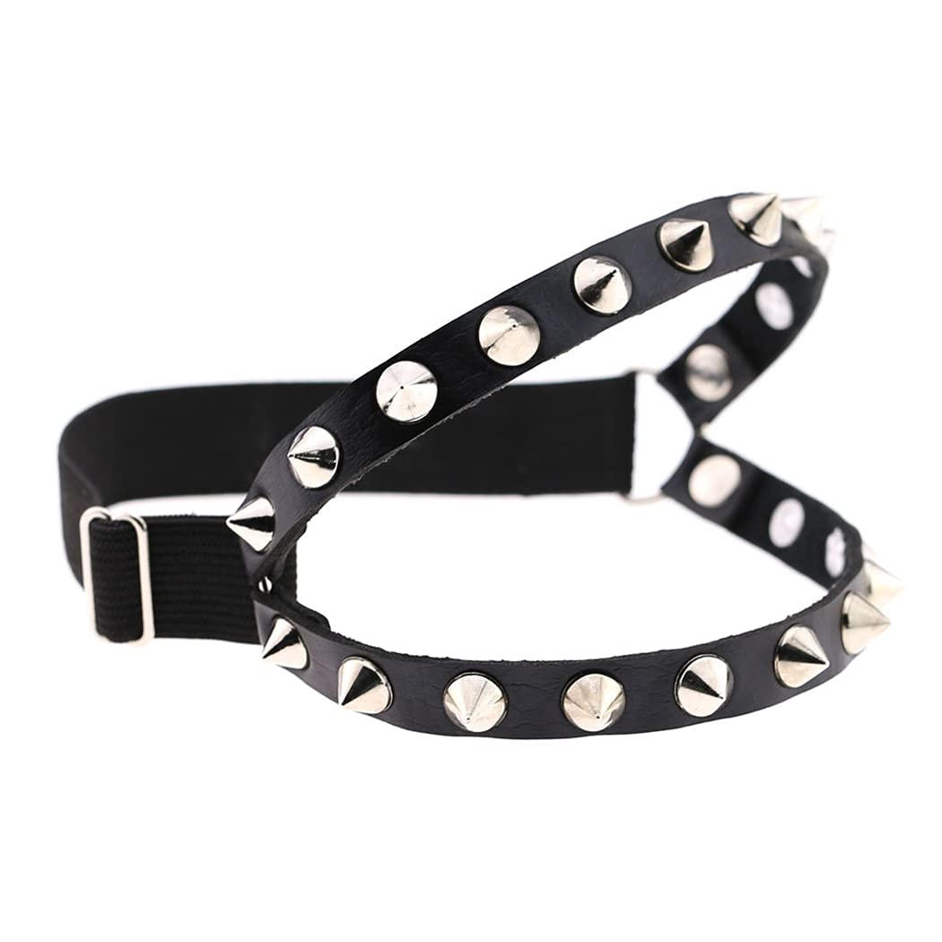Thigh Garter Rivet Punk Faux Leather Fashion Adjustable Leg Garter Thigh Harness for Women Girls Hiphop Gothic Style-image-21