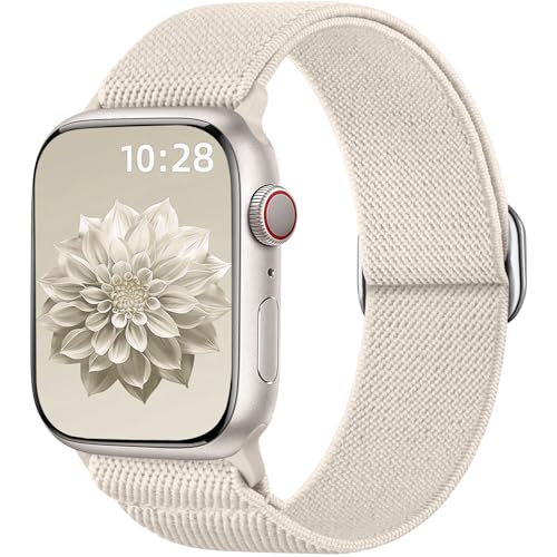 Ynitec bracelet stretchy tressé compatible Apple Watch femme homme