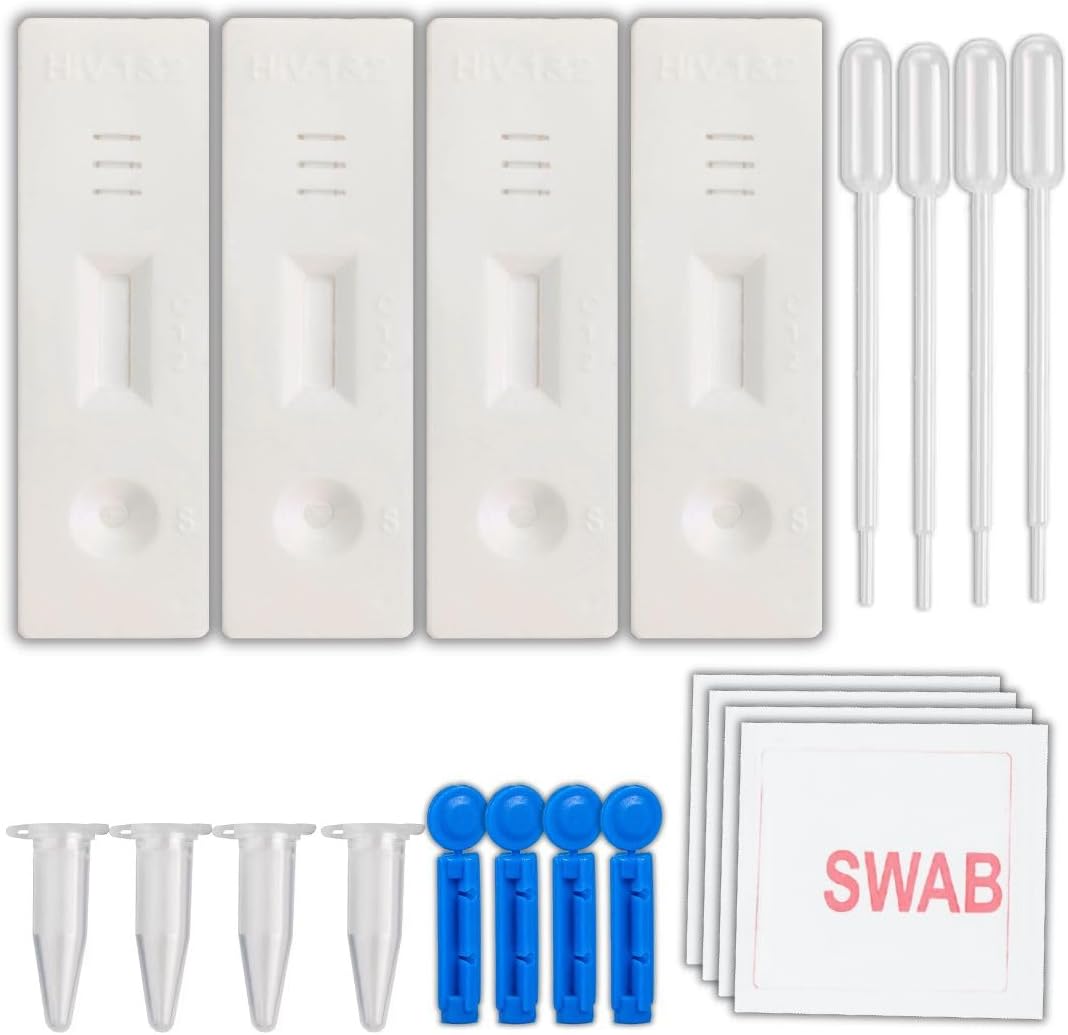 - Oscar HIV1 & HIV2 Rapid Home Self-Test Kit (Pack of 4)