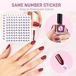 100 PCS Nail Swatch Sticks with Labels,Nail Display Sticks with Ring Holder | Nail Polish Practices Sticks, Nail Art Display for Nail Art Polish and Home DIY