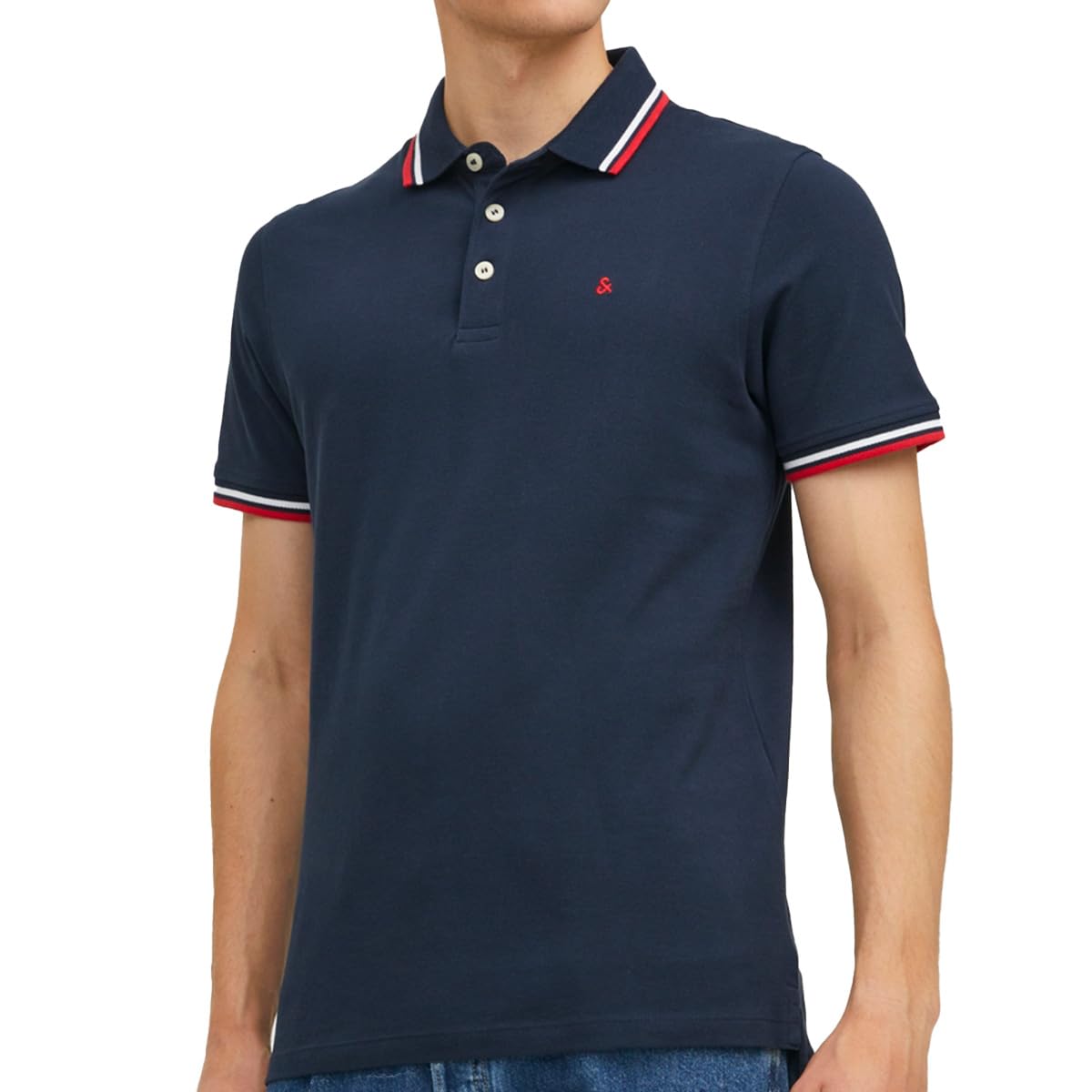 JACK & JONES Herren Poloshirt Paulos – 3er Pack, Slim Fit, Polokragen mit Knopfleiste, Weiches Jersey aus 100% Baumwolle, Mit Logo