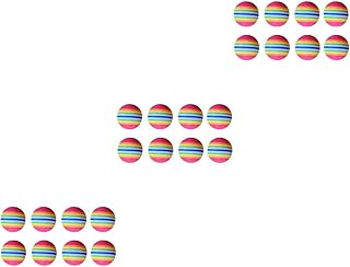 Toddmomy 24 pcs sports accessories golf accesories interior accessories play balls foam training balls aid toy rainbow ball practice ball sponge ball five colors foam ball colored balls