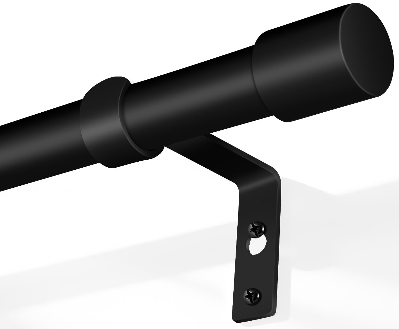 Bastone Tenda Estensibile 76-305cm Asta Metallo Diametro 19mm Nero