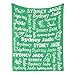 tussouMA Personalized Name Green Bedding Flannel Throw Blankets Custom with Name Swaddle Festival Birthday Wedding for Baby,Adult,Kids,Girls,Boys Gifts All Seasons