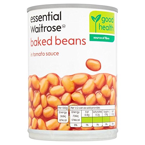 Baked Beans in Tomato Sauce essential Waitrose 400g
