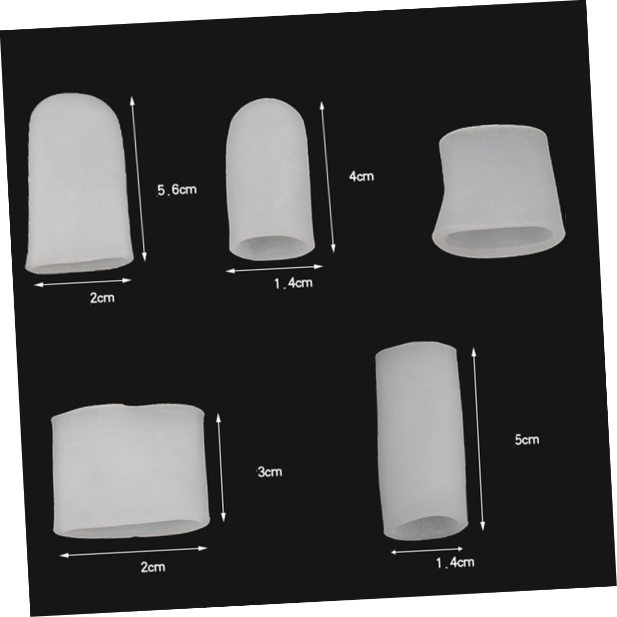 NULYLU Elastic Finger Sleeve Protector Set 10pcs Silicone Thumb Protectors for Sports Prevent Calluses Protect Fingers Universal Fit