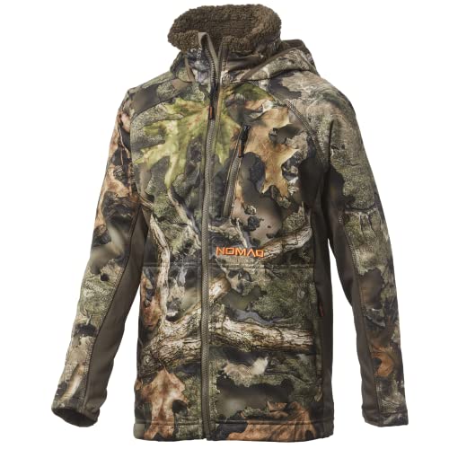 Nomad Unisex-Child Standard Harvester NXT Jacket | Wind Resistant W/Sound Kill Tech, Mossy Oak Droptine Camo, Small