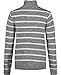 Izod Boys' Quarter Zip Pullover Sweater, Ivory Marled Stripe, 8