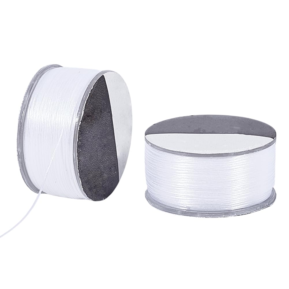Fil en nylon tressé 0.2mm cordon pour fabrication de bijoux perles et couture 91m