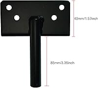 Vista 5 de Pestillo de puerta autobloqueante, montaje en poste resistente, palanca de gravedad automática, cerradura de puerta de valla de madera/PVC