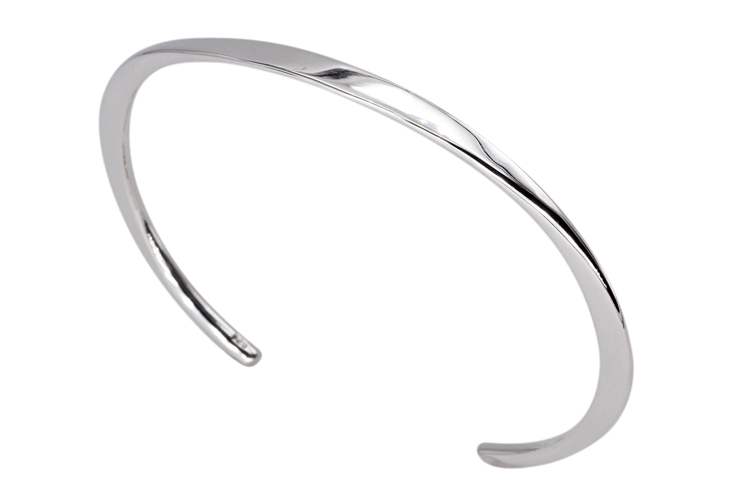 SILBERMOOS Herren Damen Armspange Armreif Design elegant offen 925 Sterling Silber