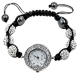  bling bling Shamballa Armband BodyTrend Iced Kugeln mit CZ Kristall und MODE-Für wunderschöne, elegante Uhr an jedes Handgelenk, ideal als Geschenk, für Handgelenkgrößen 17,8 cm bis 22,9 cm