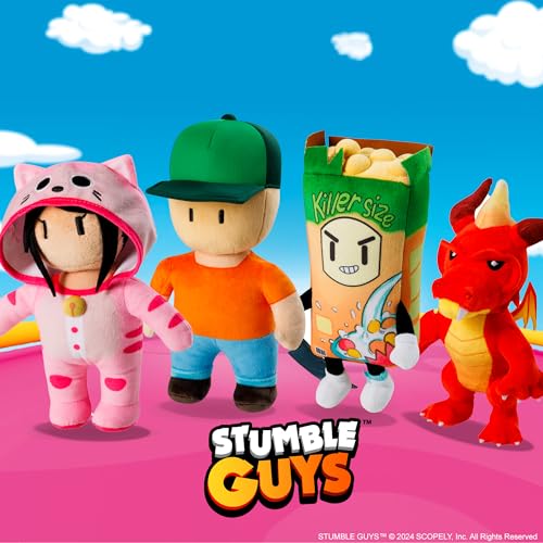 Bandai - Stumble Guys – Banana Guy – Großes Plüschtier 30 cm bunt – Plüschtier Videospiel Stumble Guys – Banane zum Sammeln – Spielzeug für Kinder ab 2 Jahren – PMS7008D