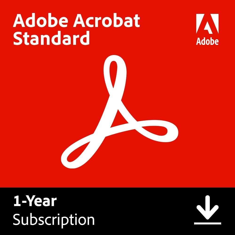 Adobe Acrobat Standard | PDF Software | Convert, Edit, E-Sign, Protect |12-Month Subscription | PC/Mac-image-13