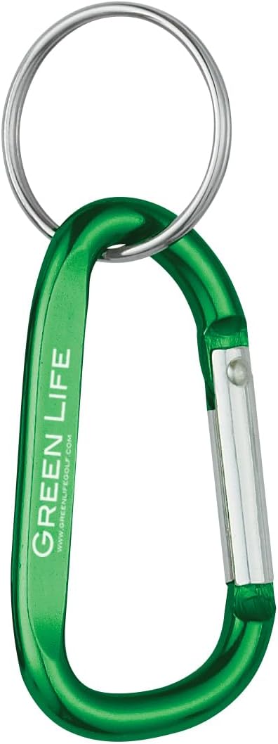 8mm Carabiner with Split Ring Add Customized Text Name or Personalized Image $1.12 Each - Sold in Pack of 300