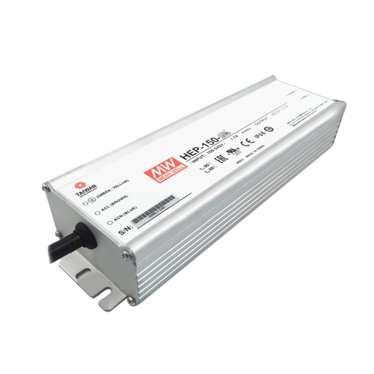 Driver LED HEP 150W 4.2A transformateur AC-DC réglable IP65 HEP-150-36A