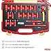 FESA Electrician Insulated Socket Set - 1000V 20-Piece Professional Insulated Ratchet & Socket Wrench Set (1/4