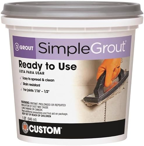 Miniatura 3 de Custom, premezcla para juntas simple de calidad premium, 1 cuarto de galón, PMG381QT