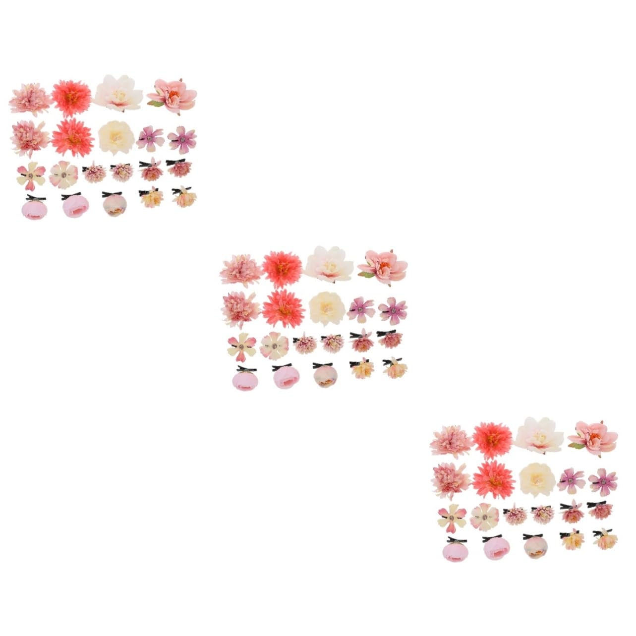 VICASKY 63pezzi Fermagli Per Forma Di Fiore Accessori Eleganti Per Donne e Bambine Design Creativo Per Occasioni Speciali e Uso Quotidiano