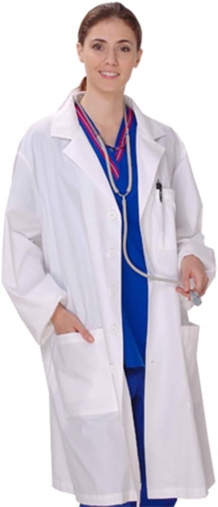 Lab Coat with 3 Pockets - Long (White) Style# DLC200 (XXX-Large)