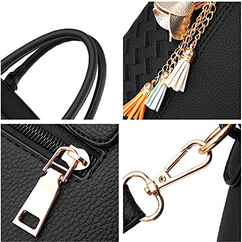 Bolso Satchel de Mujer de Cuero Sintético PU miniatura 5