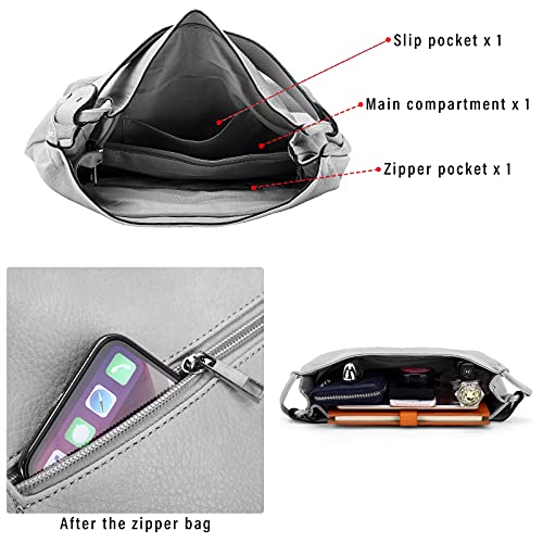 Purse For Women Convertible Backpack Purses And Handbags Crossbody Shoulder Bag - Grey #TOP4