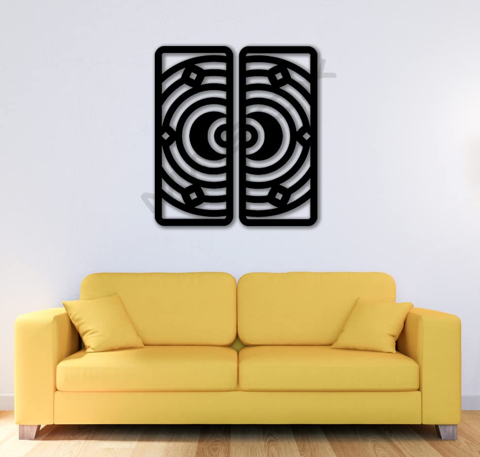 Mazox Moon Orbit Panels Wooden Wall Art Decor Living Room Desertcart GB