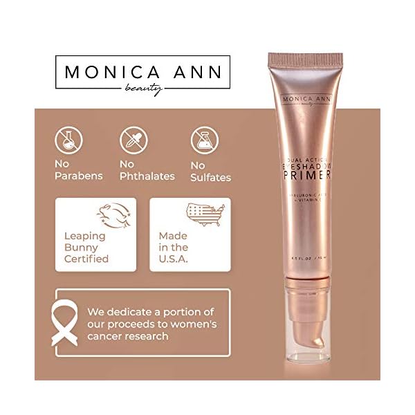 Monica-Ann-Beauty-Dual-Action-Eye-Shadow-Primer-Hydrating-Primer-Makeup-With-Vitamin-C-Hyaluronic-Acid-Crease-Free-Sweat-Proof-Waterproof-Oil-Free-Eyeshadow-Base-Prevents-Oily-Eyelids Monica Ann Beauty Dual-Action Eye Shadow Primer | Hydrating Primer Makeup With Vitamin C & Hyaluronic Acid | Crease Free, Sweat Proof, Waterproof, & Oil Free Eyeshadow Base Prevents Oily Eyelids