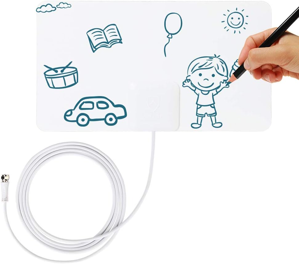 ANTV Indoor TV Antenna with Table Stand, 30 Mile Long Range