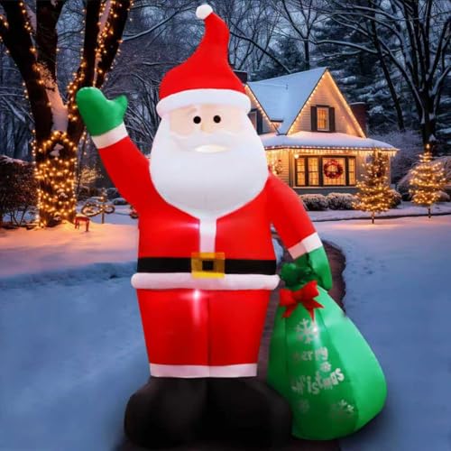 Giant 8FT Inflatable Santa Claus: Ultimate Outdoor Christmas Cheer