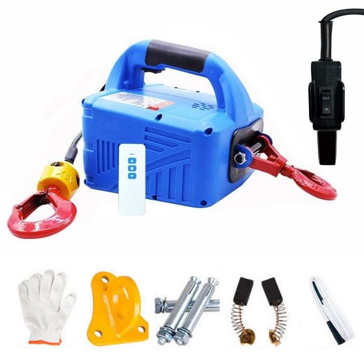 Amazon.co.jp: 電動ウインチ 小型 500Kg 牽引 小型クレーン 巻き上げ