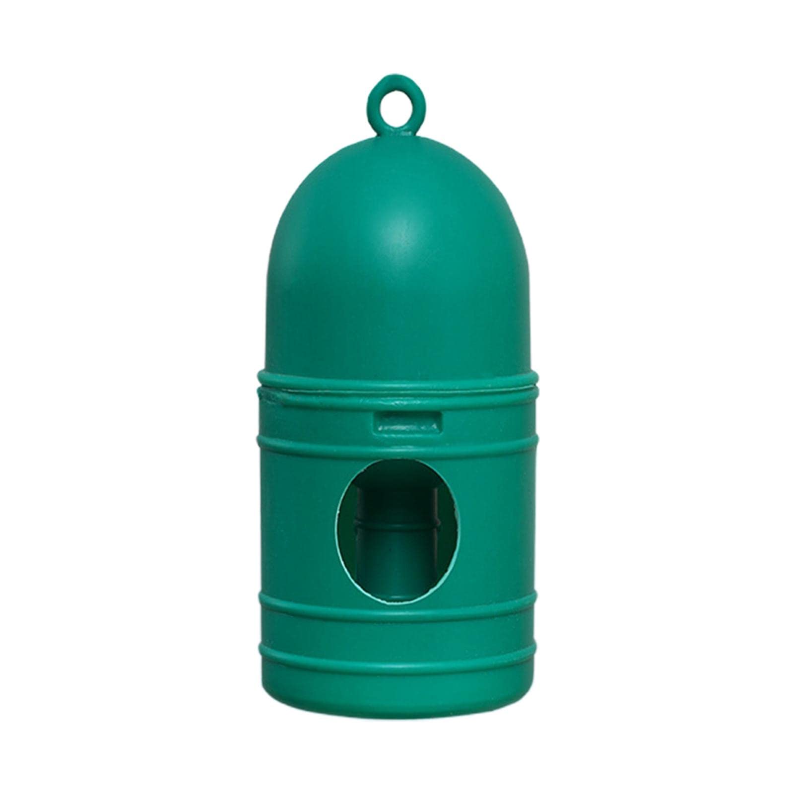 Pigeon Bird Water Dispenser with Top Handle, 1L Large Capacity Drinker, Quail Waterer Automatic Feeders, Dove Drinker Feeding Waterer System, Green