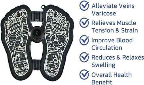 Lamvpker Foot Massager Mat Usb Charging Portable Electric Foot Massager Machine Foot Massage Tool For Men Women Home Use #TOP2