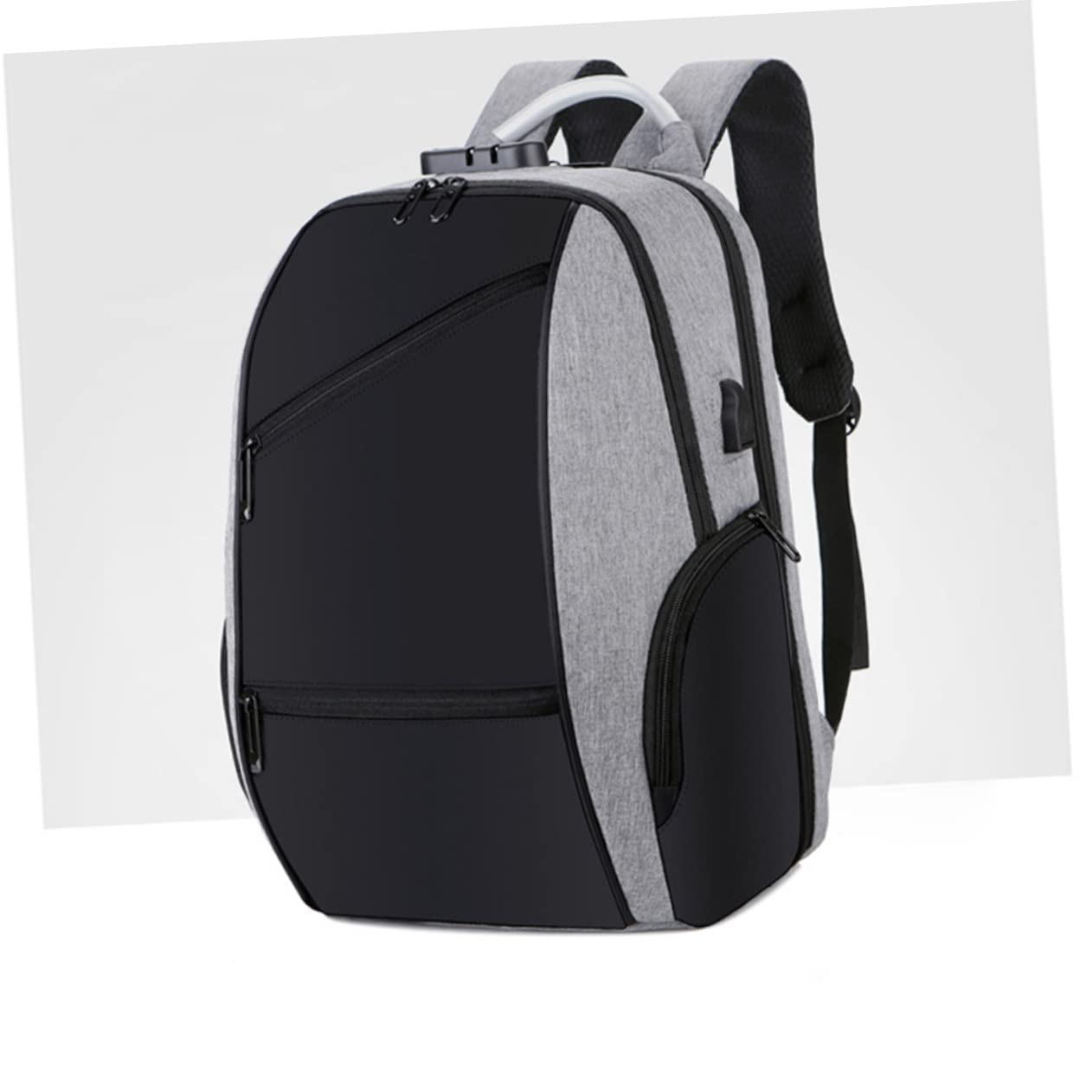 Homoyoyo Zaino per Laptop Lucchetto a Combinazione e Porta Ricarica Usb, Zaino da Viaggio Elegante e Resistente per Studenti e Uomini D’affari, Grande Capacità per Computer e Accessori