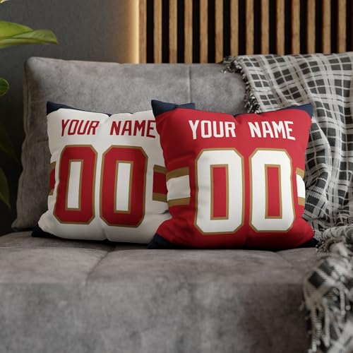 Image of ANTKING Florida Throw Pillow Personalized Custom Any Name and Number for Men Women Boy Gifts