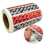 Tamper Evident Food Sealed for Freshness and Safety Stickers 0.75 x 3.5 Inch Holographic Tamper Proof Food Delivery Labels Tamper Resistant Metallic Sealed for Containers Jars Mailing Packaging